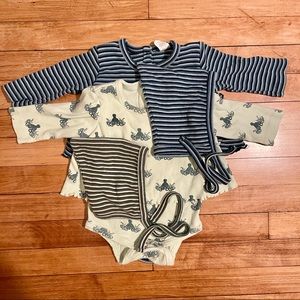 Kate Quinn Double Ruffle Dress Bodysuits, 6-12